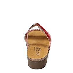 NAOT Footwear Women's Blake Wedge Sandal Red