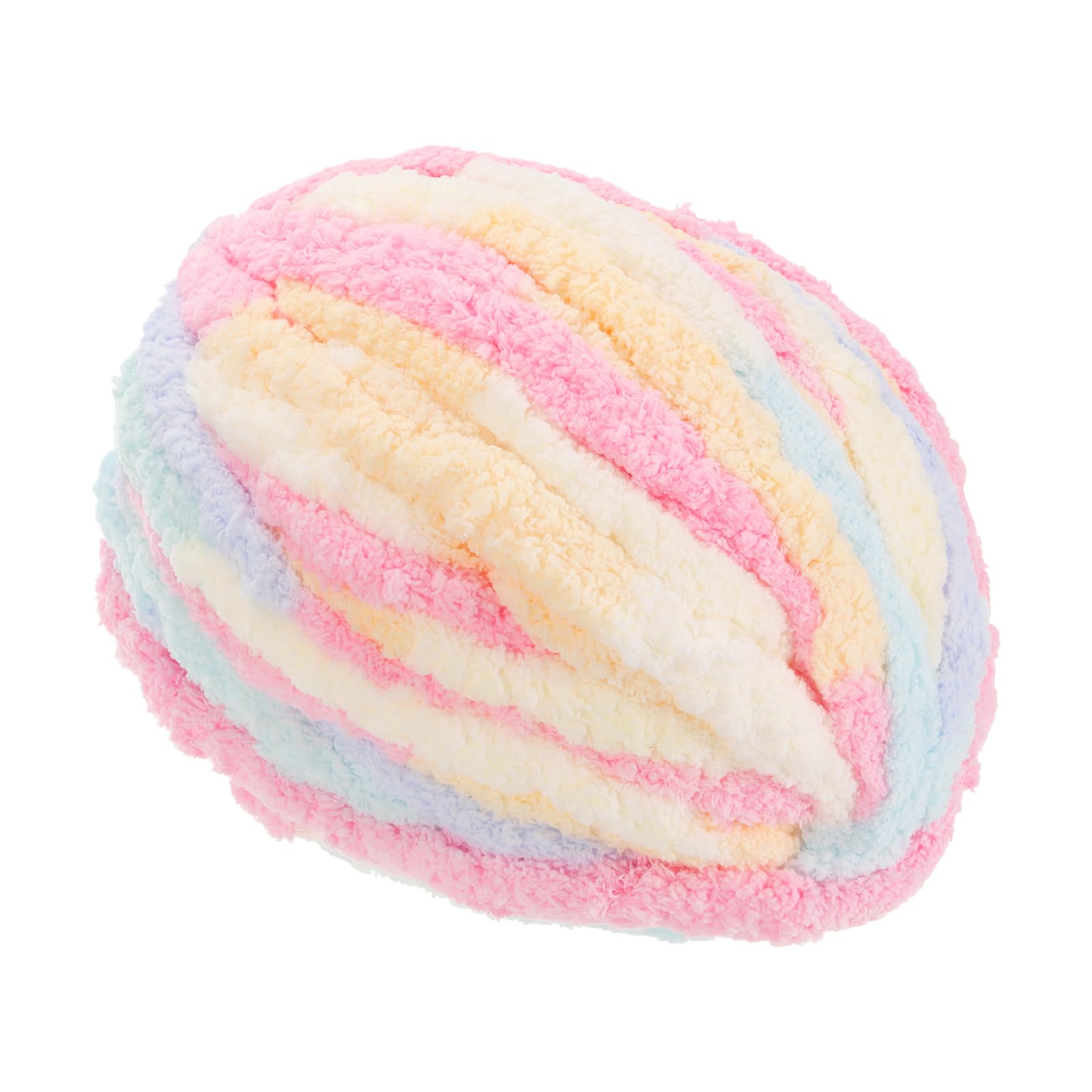 METALLIXITY Chenille Chunky Yarn(27m/29.53yard), Polyester Bulky Large Soft Fluffy Yarn - for Crocheting Knitting Sweater and Handcrafts, Colorful Pink