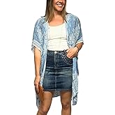 Humble Hilo Long Kimono Cardigan for Women Beach Cover up Casual Loose Prints & Patterns