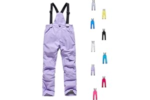 Girls Boys Snow Pants Thick Winter Warm Pants Kids Activewear Clothes