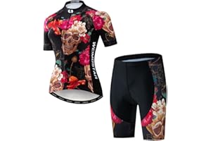 Women's Short Sleeve Cycling Jersey MTB Clothing Bike Top + 3D Shorts Set