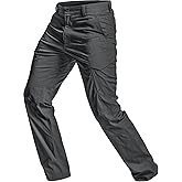 CQR Men's Quick Dry Tactical Pants, Water Resistant Outdoor Pants, Lightweight Stretch Cargo Work Hiking Pants