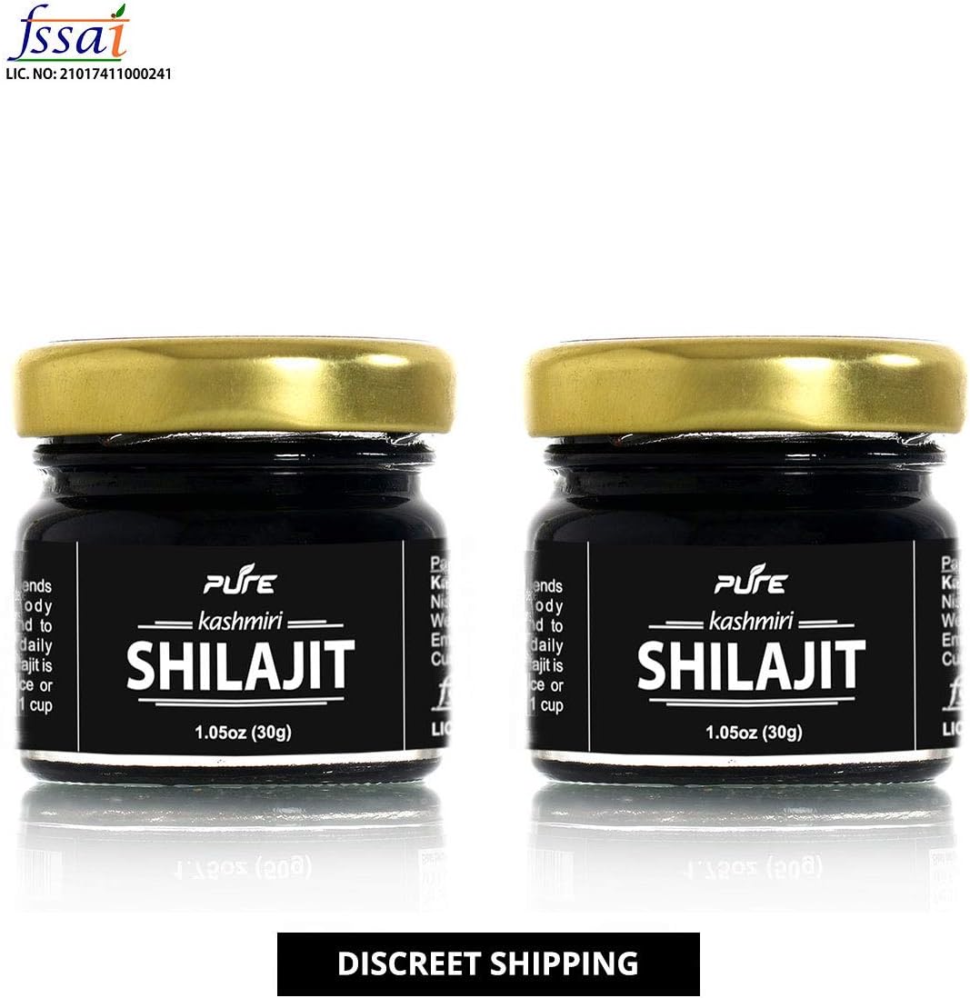 Kashmir Exotics Natural Lab Tested, Gold Grade Pure Shilajit for Power, Strength and Stamina (30 g) - Pack of 2