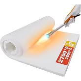 Lyrufexon Ceramic Fiber Insulation Blanket, 24"x15.7"x1" Thick | Fireproof Insulation Rated to 2600F, for Wood Stove Baffle, Fireplace, Pellet Stove, Chimney, Furnace, Boiler and Pizza Ovens