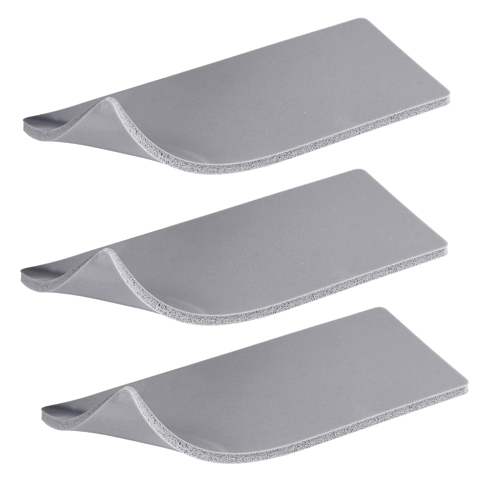 3pcs Silicone Heat Press Pads, 20.23x10.16x0.3cm/8x4x0.12in Heat-Resistant Double-Sided Pressing Mat Cover for Hats Sleeves & Small Items HTV Transfer Vinyl DIY Projects