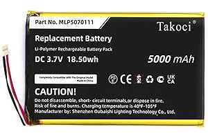 Youejoeq 5000mAh Diagnostic Scanner Battery, Compatible with Autel MaxiSys Mini, MS905, MK808BT, MK808TS, DS808,fits Part no MLP5070111 / MLP5070111