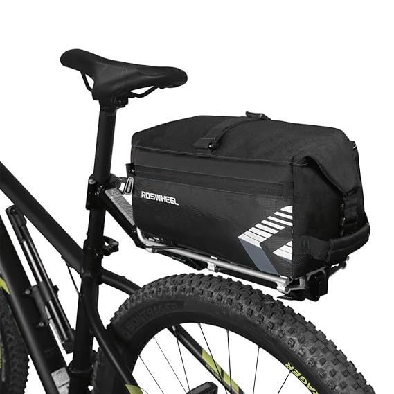 WOTOW Roswheel Fahrradtaschen Gepäckträger Wasserdicht Multifunktions 6L Massive Kapazität Fahrradhinten Sitz Trunk Bag mit Z