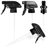 4 Pack Spray Nozzle for Bottles, Trim-to-Fit Tube; Plastic (Black) | Spray Bottle Nozzle Replacement; Fits 8 and 16 Oz; Trigg