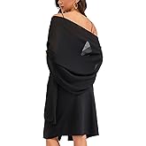 Baoqiya Women's Shawls and Wraps for Evening Dress Chiffon Shawl Soft Elegant Silky Pashmina Wedding Bridal Scarf