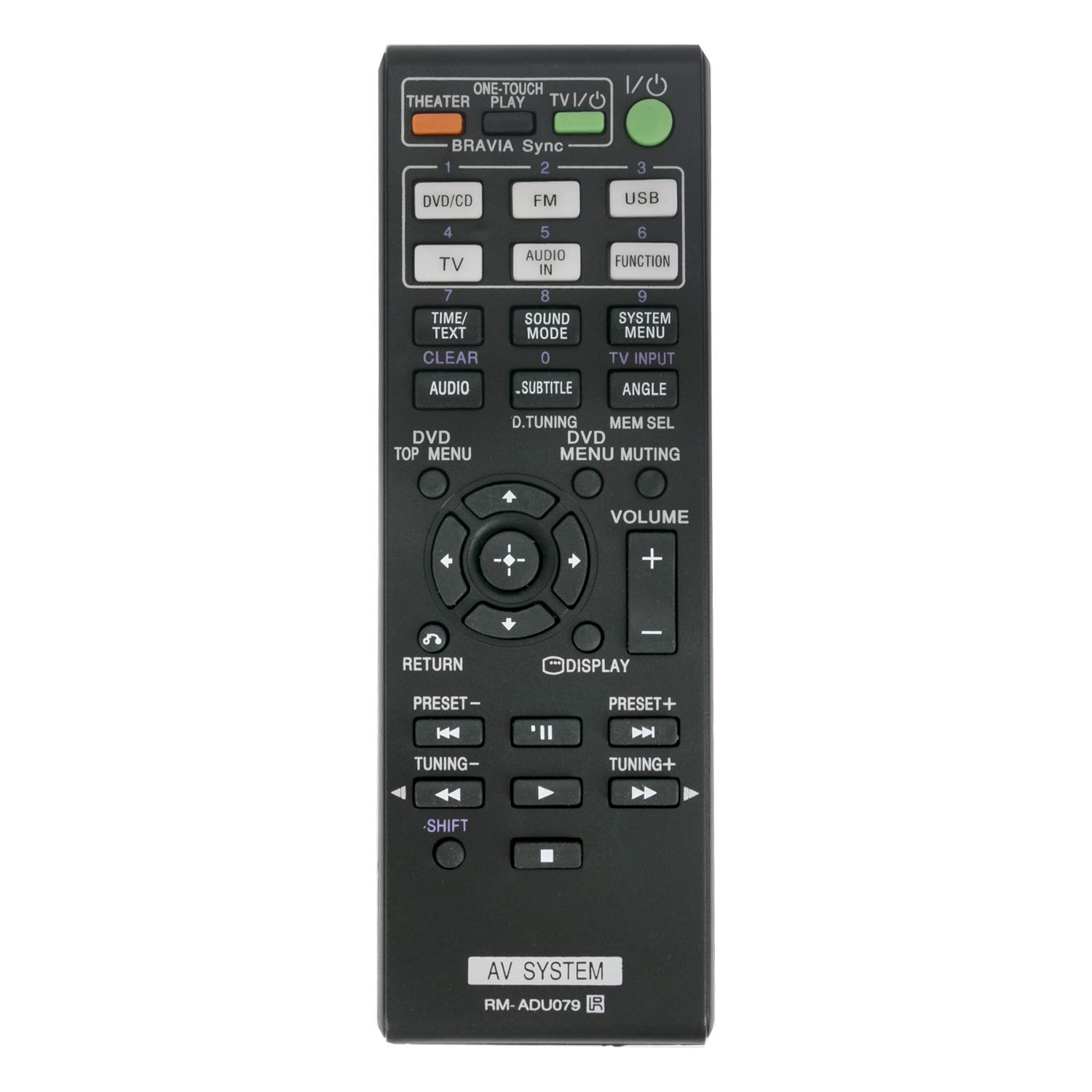 VINABTY RM-ADU079 Remote Control Replacement fit for Sony AV System DAV-TZ715 DAV-HBD-T79 E280 HBD-TZ135 HBD-TZ530 DAV-DZ330 DAV-TZ230 HBD-DZ330 HCD-TZ230 DAV-DZ710 DAV-DZ740