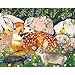 Bits and Pieces – Large 100 Piece Jigsaw Puzzle for Adults – Woodland Friends - Forest Deer Bunny Turtle Bird Jigsaw Puzzle by Julie Bauknecht, Completed Puzzle Size: 15