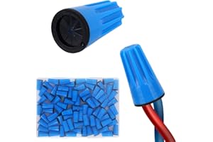 100pcs Waterproof Wire Electrical Connectors, 22AWG-8AWG Outdoor Seal Wire Nuts Cap UL Listed Cable Terminal Connector for Ir