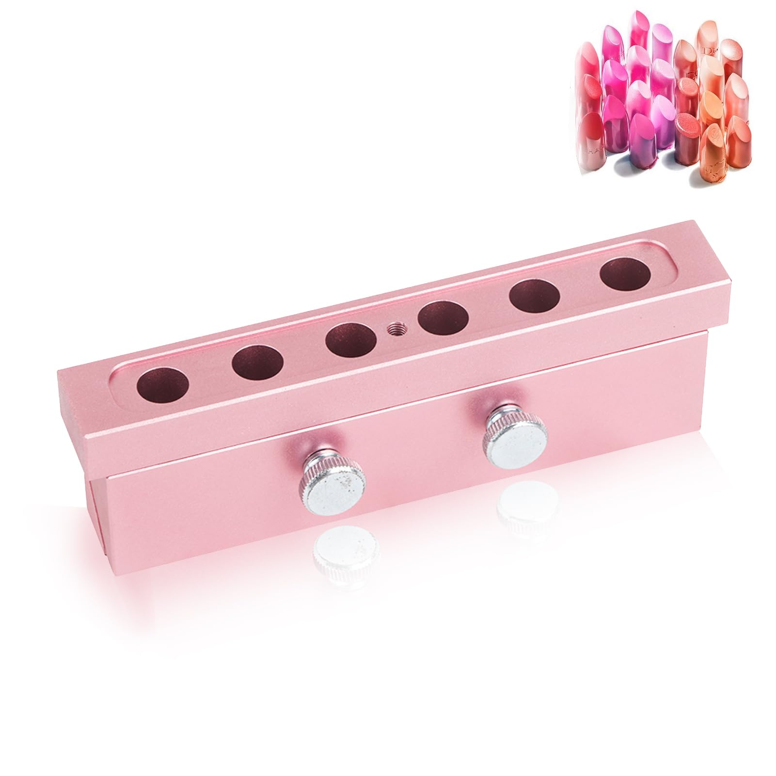 Waterdrop Lipstick Mold Lipstick Cosmetics DIY Mould DIY Lip Rouge Balm Makeup Mould Cosmetic Lipstick Making Mould DIY Mold Crafts Tool (6 holes)