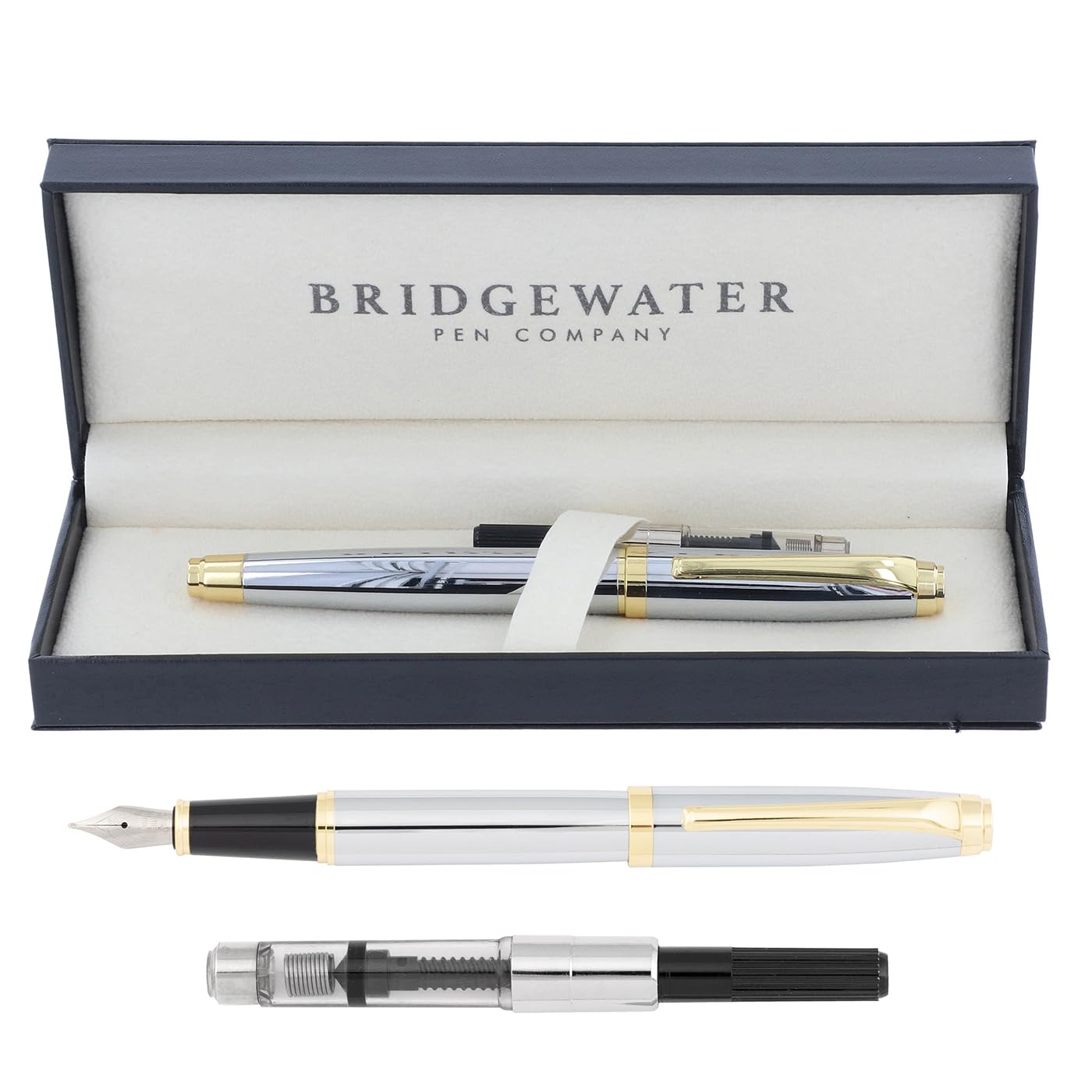 Bridgewater Pen Company Executive Fountain Pen Collection, Boxed & Sleeved (Chester)