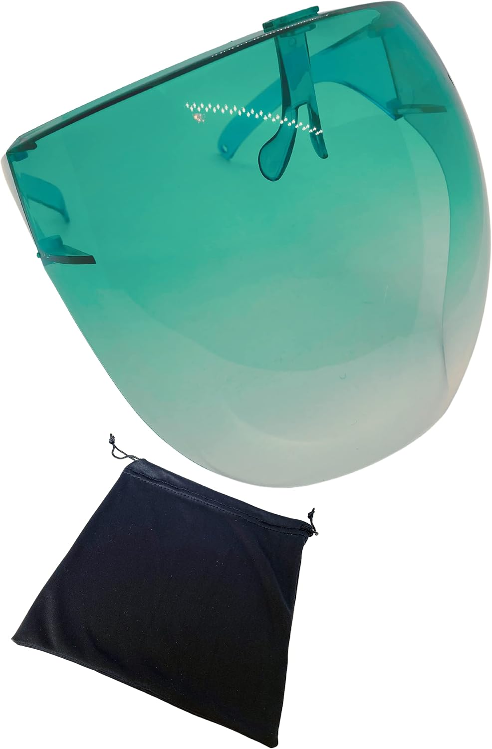 GLASSESPLUG Tinted face shield visor with FREE STORAGE POUCH