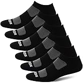 BERING Women's Athletic Running Cushioned Low Cut Socks (6 Pairs)