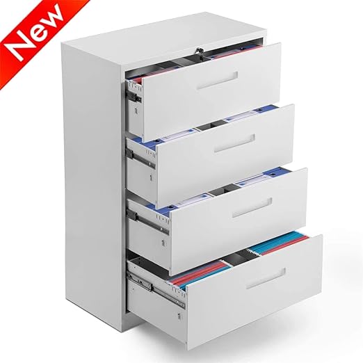 Office Products Locking File Cabinet For Home Office 2 Keys And Anti Tilt Structure Thicken Metal Heavy Duty Lateral File Cabinet With Lock Loncqkays Latest Version Stronger Filing Cabinet 3 Drawer Black