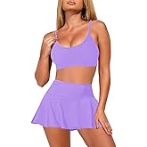 Pink Queen Women High Waisted Bikini Set Two Piece Swimsuit Swim Skirt Bathing Suit 2026