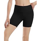 Girls Bike Shorts 5" High Waist Athletic Spandex Volleyball Shorts for Gymnastics Dance Yoga Runing Workout 6-14Years