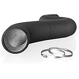 AC Infinity Flexible 6-Inch Aluminum Ducting, Heavy-Duty Four-Layer Protection, 25-Feet Long for Heating Cooling Ventilation 