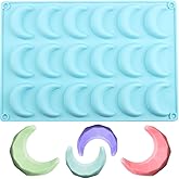 NYKSTRSM 18 Cavity Moon Silicone Candy Molds For Candy Chocolate Pudding Jelly Cake Decorations