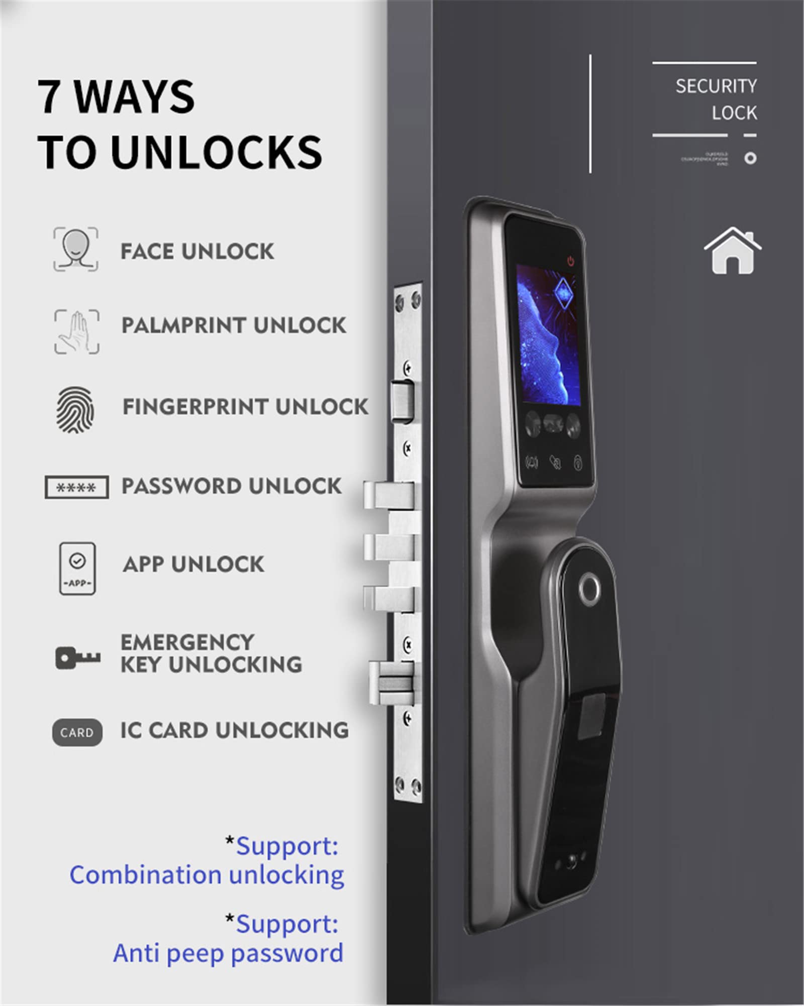 Mua Smart Lock Door 3D Infrared Face Recognition TUYA WiFi Lock ...