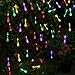 Icicle Halloween Solar String Lights, 24.6ft Solar Outdoor Lights with 40 Waterproof LED, 8 Modes Decoration Lights for Garden, Patio, Lawn, Gazebo, Fence, Wedding, Holiday, Party (Multi-Color)