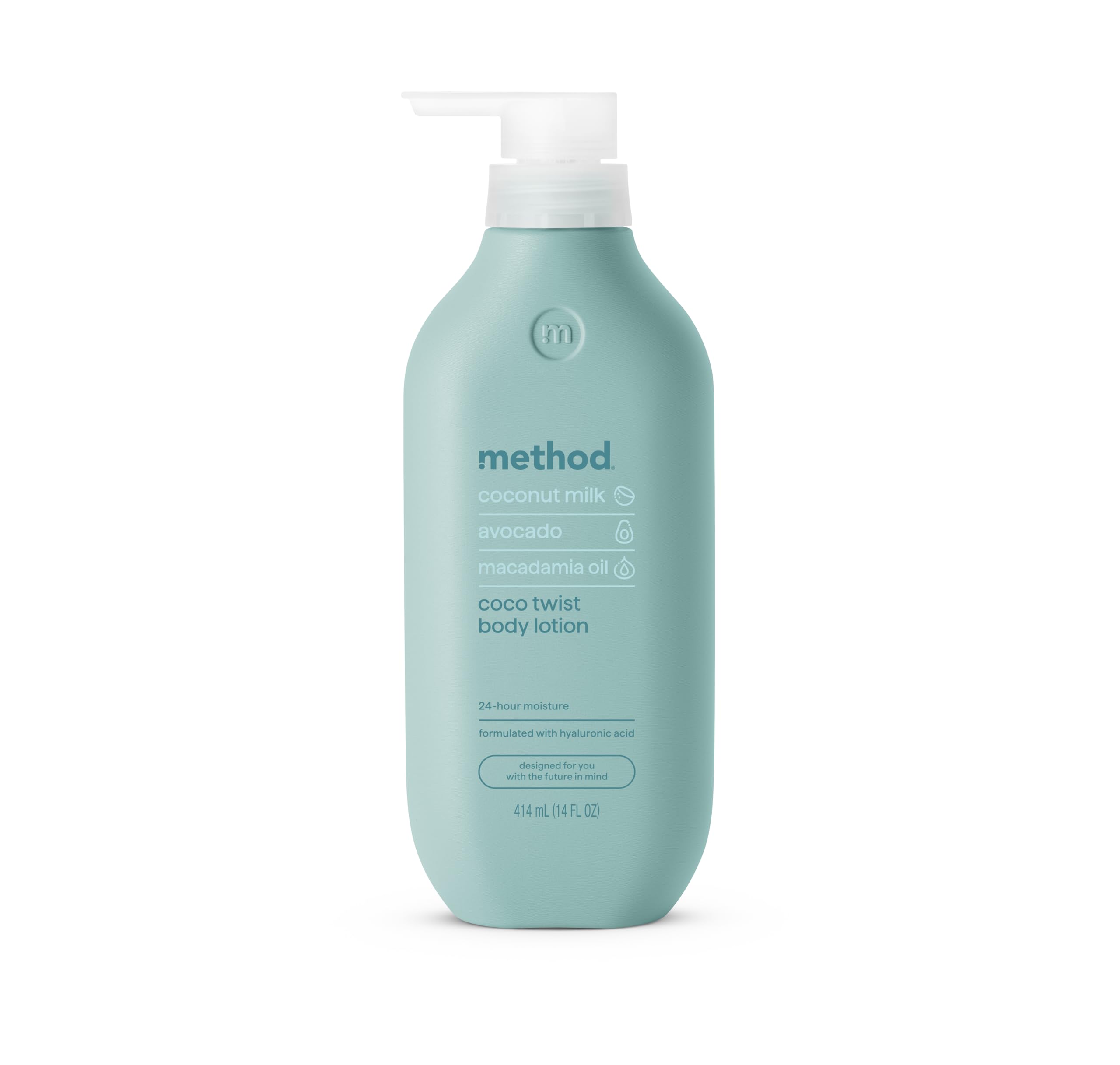 Photo 1 of Method Body Lotion, Coco Twist, Coconut Milk, Avocado + Macadamia Oil notes, 14 oz, 24 Hours of Moisture, 14 oz