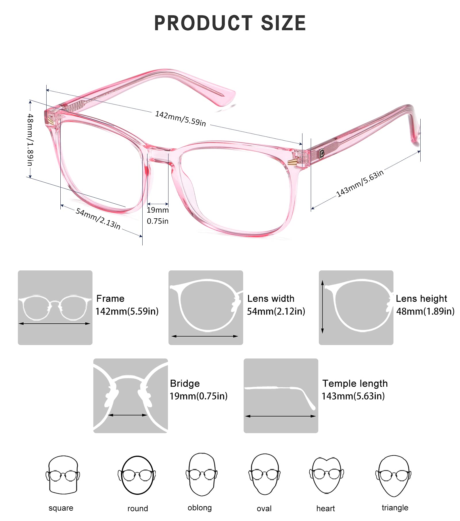 DUCO Blue Light Blocking Glasses Computer Gaming