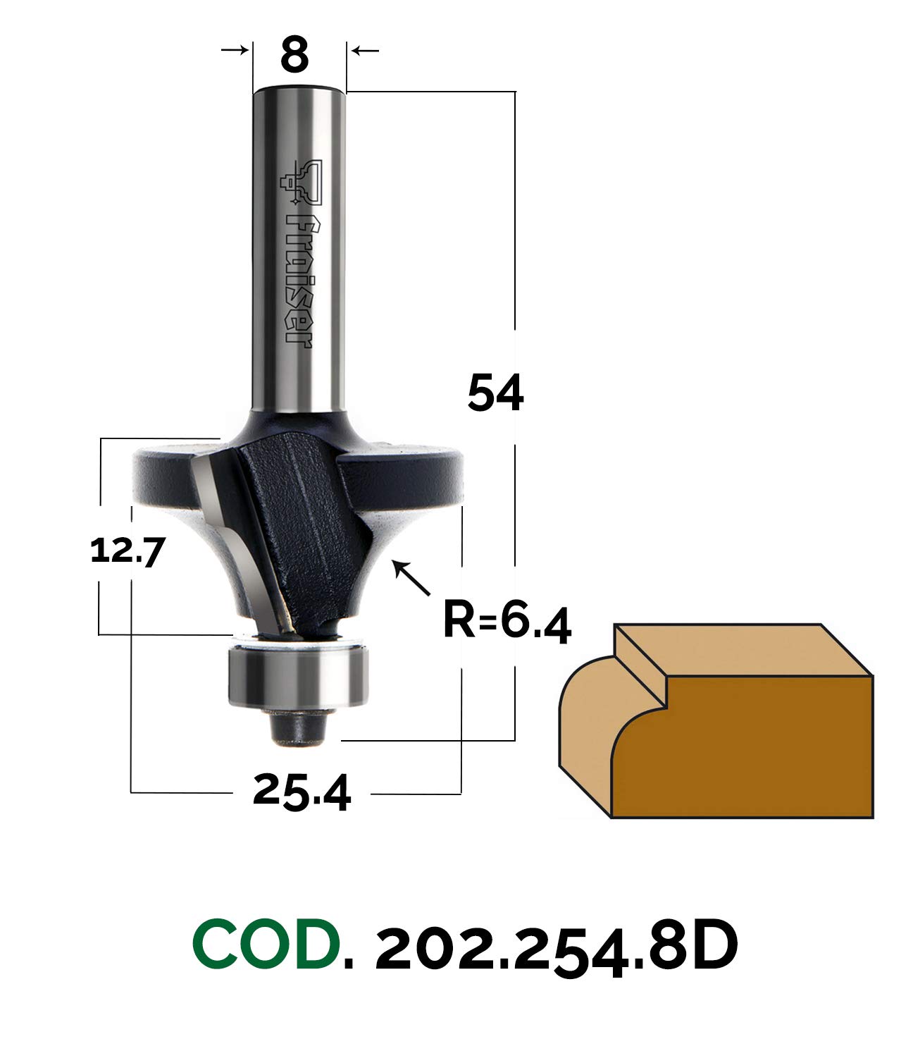 Frese Per Legno Gambo 8 WSOOX Fresa A Disco Per Fresa Superiore Da 8 Mm