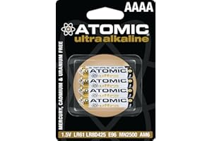 ATOMIC AAAA 1.5V LR61 E96 MN2500 AM6 Ultra Alkaline Battery (8 Pack)