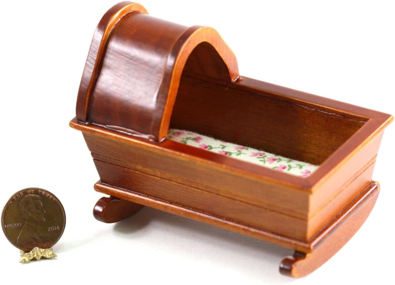 wooden rocking cradle