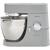 Kenwood Chef Titanium Kitchen Machine, Stainless Steel - 7 qt - Kitchen Mixer - 800W Motor &amp; Electronic Variable Speed Control - Includes Dishwasher-Safe Work Bowl &amp; Three Mixing Tools