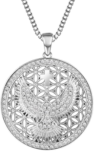 Amazon Suplight 鳥 クロス ネックレス メンズ 人気 ゴールド 18金 十字架 ペンダント レディース ジルコニア アクセサリー ネックレス 通販