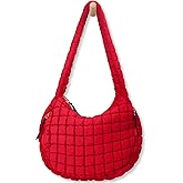Puffer Tote Bag for Women Large Quilted Tote Bag Quilted Carryall Bag Soft Puffy Crossbody Bag Hobo Handbags Puff Purse