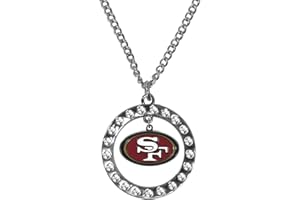 Siskiyou Sports NFL unisex-adult Rhinestone Hoop Necklaces