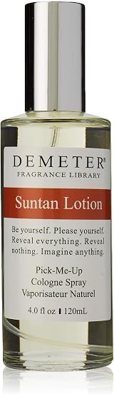 Demeter Suntan Lotion 2016 Woody Floral Musk Fragrance Cedar Vetiver Rose Musk view 1