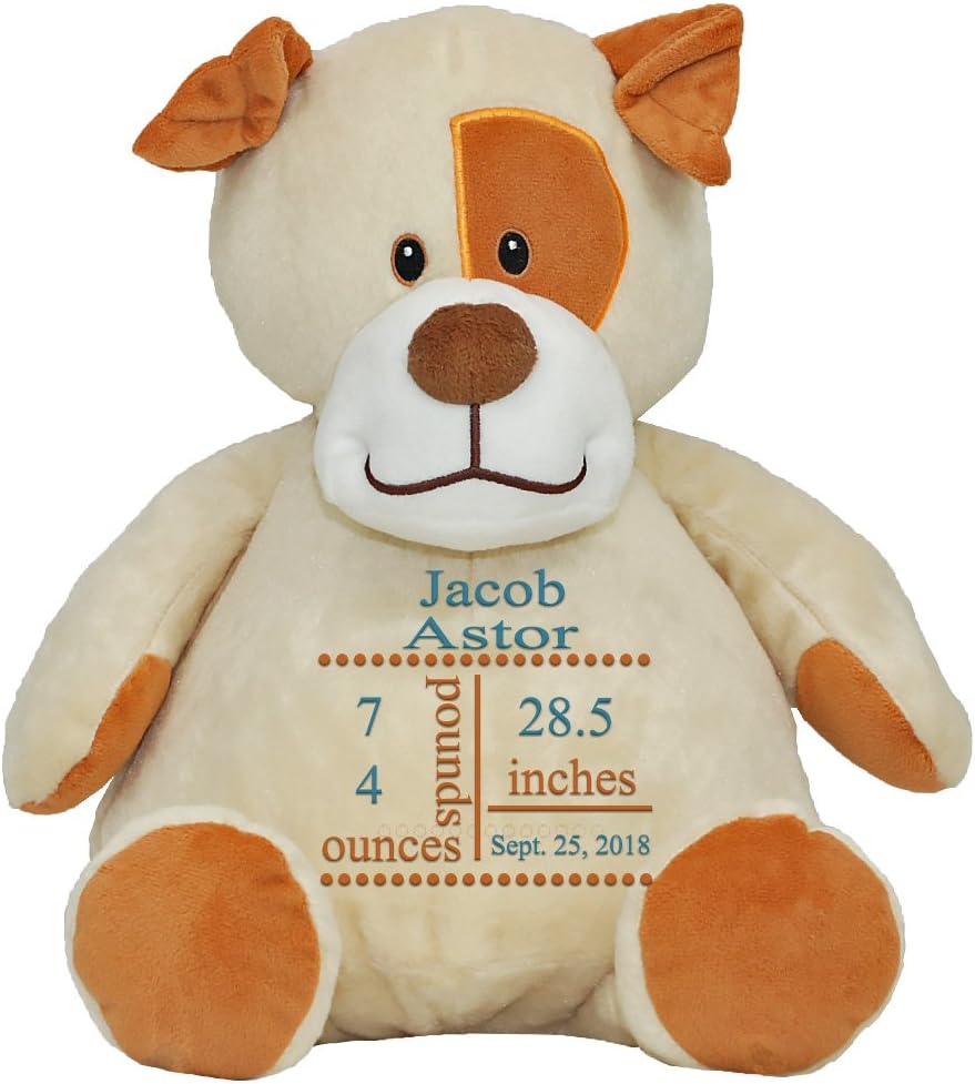 personalized birth announcement stuffed animals