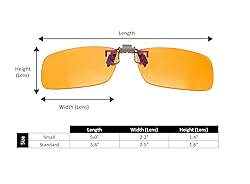 BRADDELL OPTICS Blue Blocking Anti-UV Flip-up