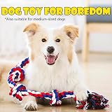 Speedy Panther Indestructible Dog Rope Toy 90cm 5 Knots Large Aggressive Chewers view 9