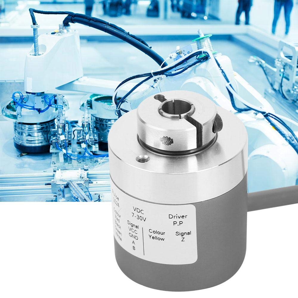 MultiPurpose Aluminum Solid Shaft Rotating Incremental Encoder 730V PVC Cable for Measuring