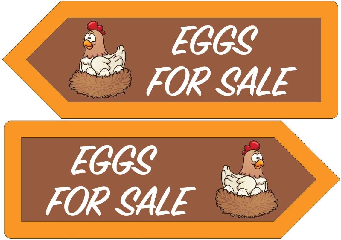 Etch-It-England Arrow Fresh Free Range Eggs For Sale Sign Personalised ...