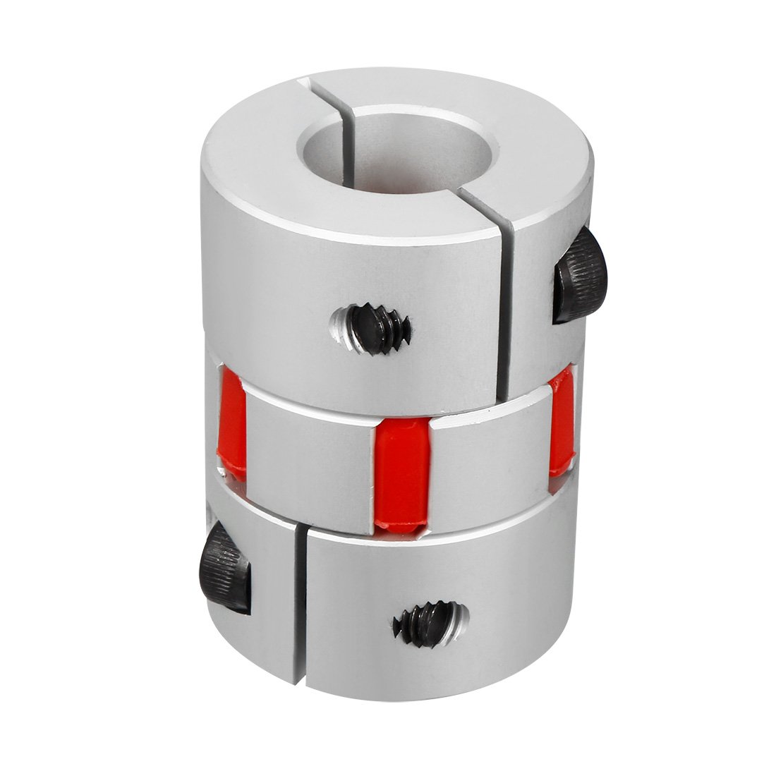 sourcingmap 15mm to 19mm Shaft Plum Shaped Coupling Coupler 40mm Diameter 55mm Length