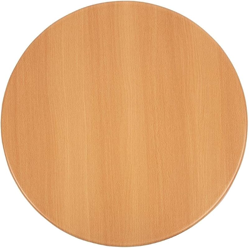 Bolero 600mm Round Beech Effect Tabletop 30mm Thick Honeycomb Heat Resistant