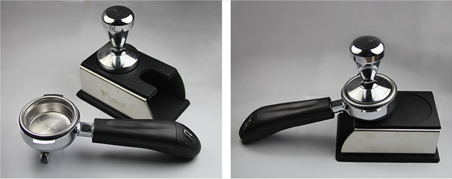 SMKF Coffee Tamper Stand, TAMPING STAND Sturdy Stainless Steel Tamping