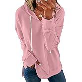 Syellowafter Women Casual Hoodie Long Sleeves Fashion Pullover Loose Fit Tunic Winter Tops Comfy Shirts