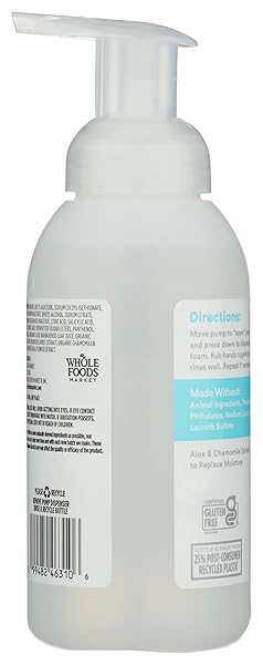 365 BY WHOLE FOODS MARKET, FOAMING HAND SOAP, FRAGRANCE FREE, 12 FL OZ