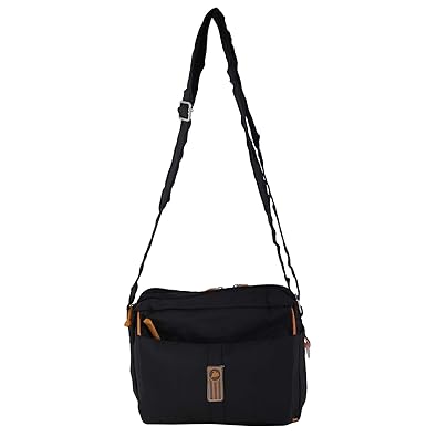 NFI Jd Unisex Polyester Sling Bag Cross Body Multipurpose Bag; Black