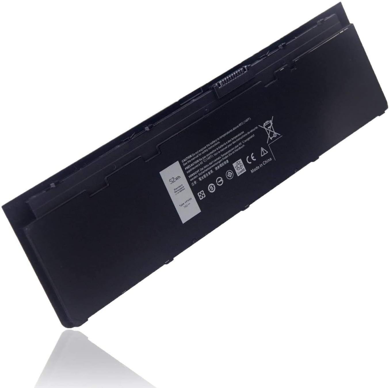 ASKC 7.4V 52WH VFV59 Laptop Battery for Dell Latitude 12 7000 E7240 E7250 Series Notebook F3G33 HJ8KP GVD76 J31N7 NCVF0 W57CV 9C26T 451-BBFX 451-BBFW 451-BBFY - Image 4