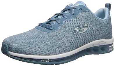 Skechers Womens Skech Air Element Cinema Sneaker Light Blue 8h M Us